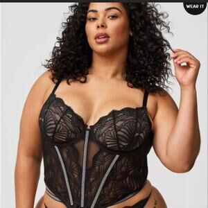 NWT  TORRID Black Cutout Backless Body- Size XXL , Made in USA New with tags